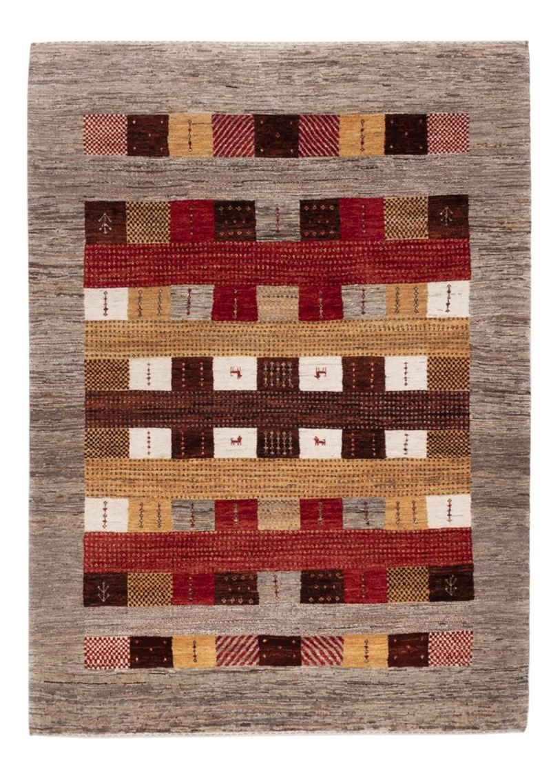 Indo Loribaft Teppich 152x209cm - Wollteppich