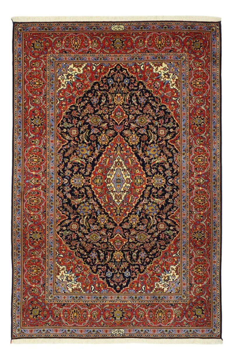 Keshan Teppich 139x208cm - Perserteppich