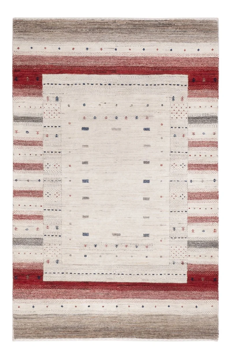 Indo Loribaft Teppich 124x184cm - Wollteppich