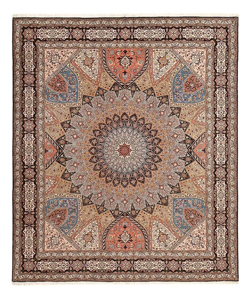 Täbriz - 50 Raj Teppich 253x302cm - Perserteppich