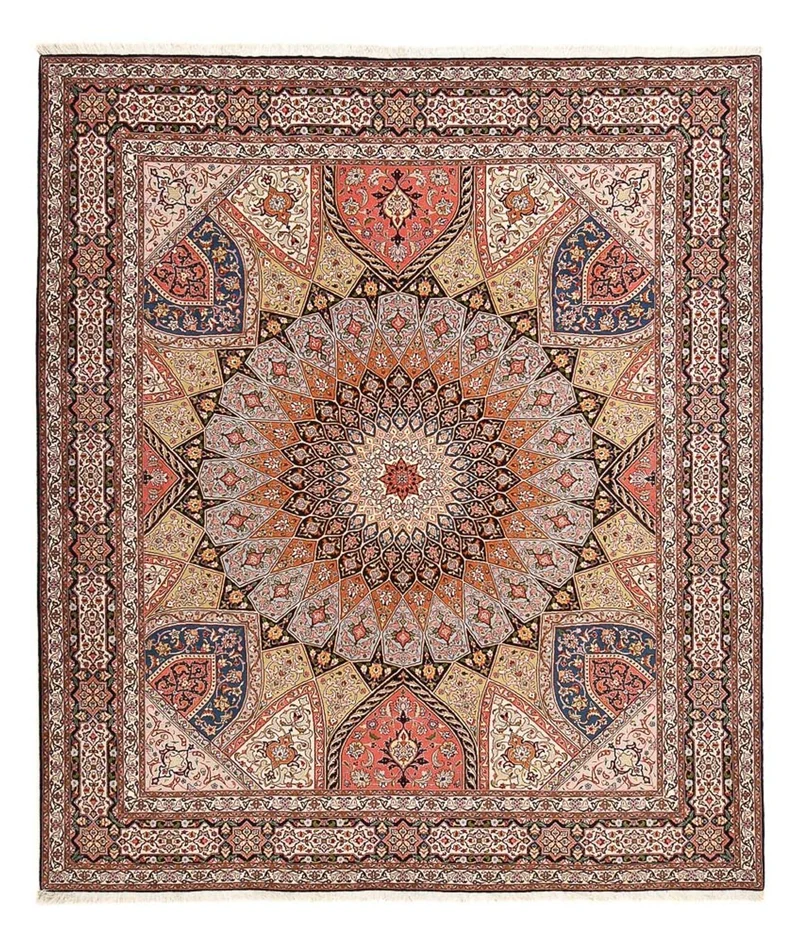 Täbriz - 50 Raj Teppich 253x302cm - Perserteppich