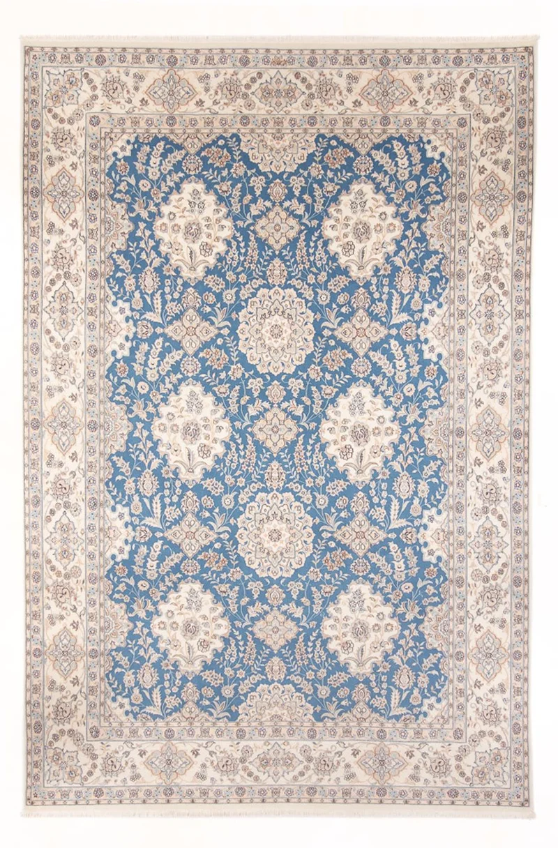Perserteppich - Nain - Premium - 245 x 348 cm - hellblau