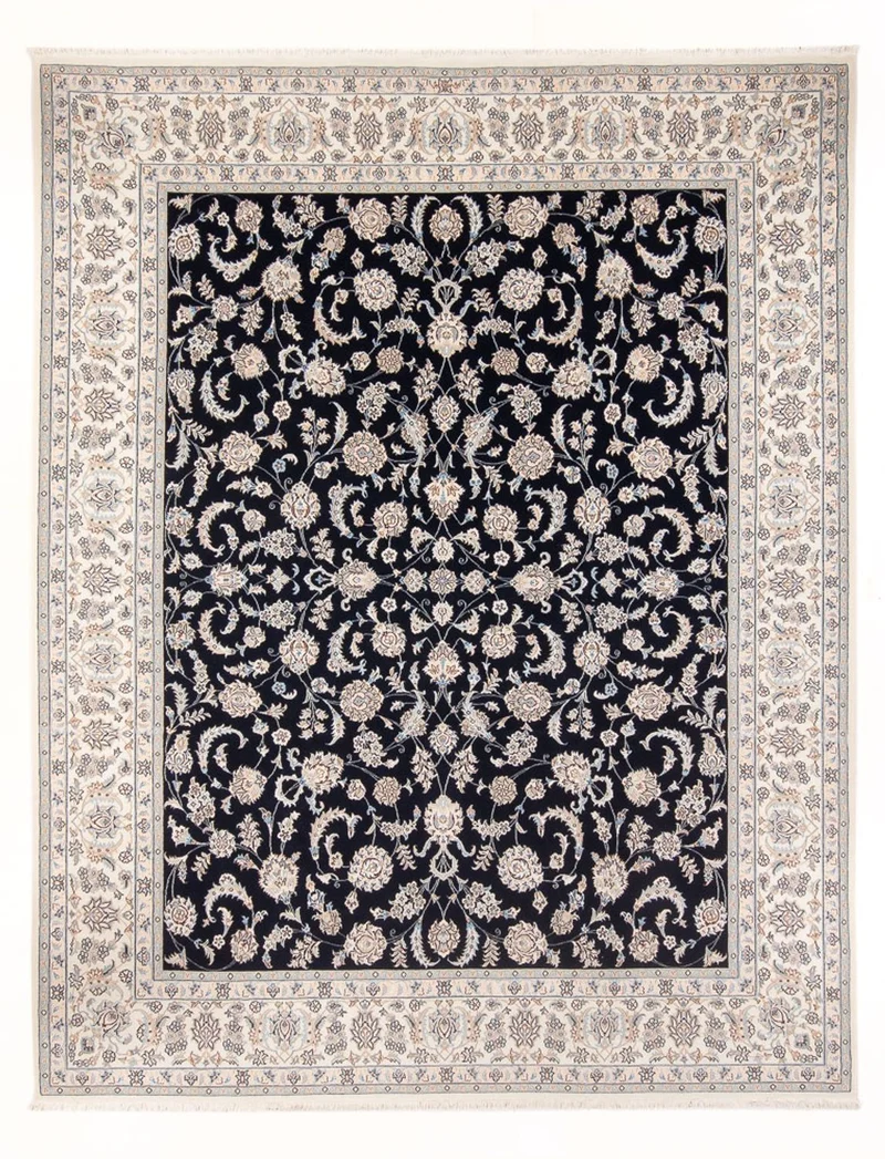 Perserteppich - Nain - Premium - 248 x 305 cm - dunkelblau