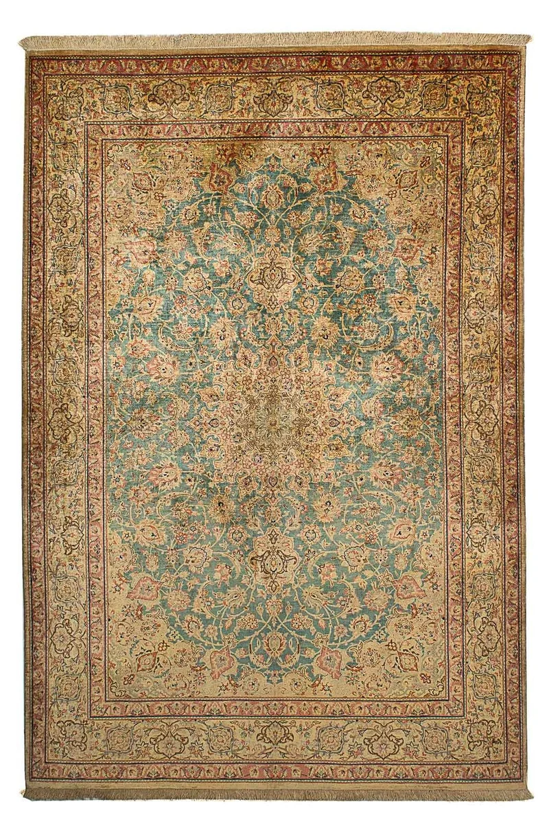 Ghom - Seide Teppich 132x216cm - Perserteppich
