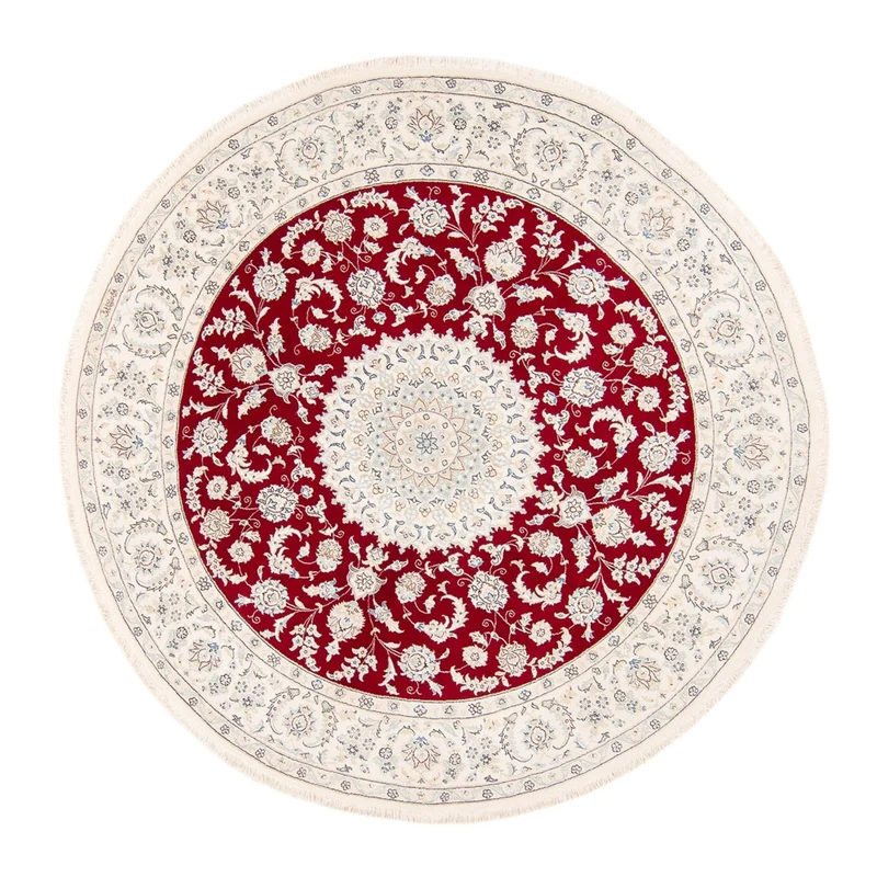 Perserteppich - Nain rund - 200 x 200 cm - rot