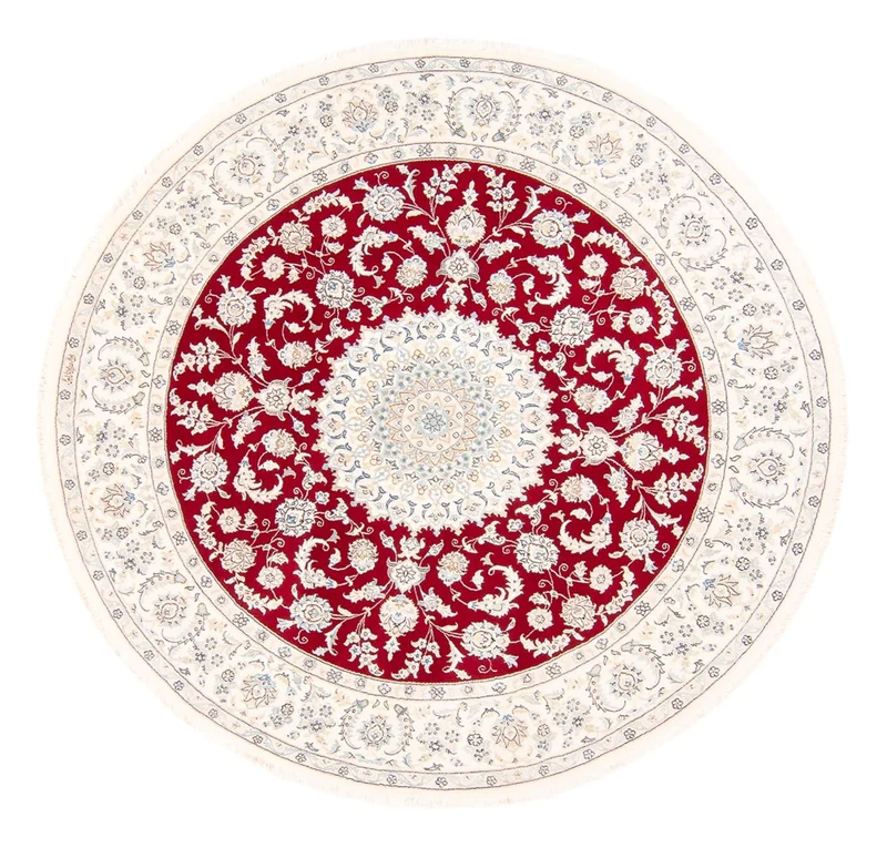 Perserteppich - Nain rund - 200 x 200 cm - rot