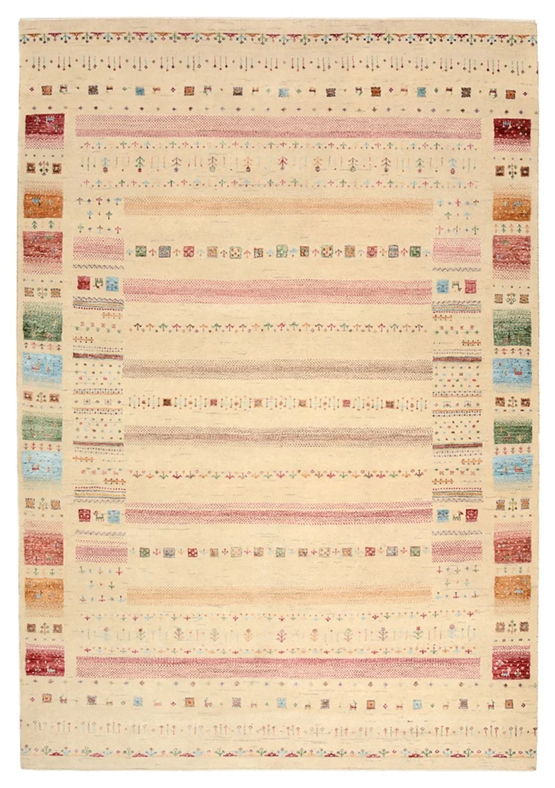 Indo Loribaft Teppich 171x246cm - Wollteppich