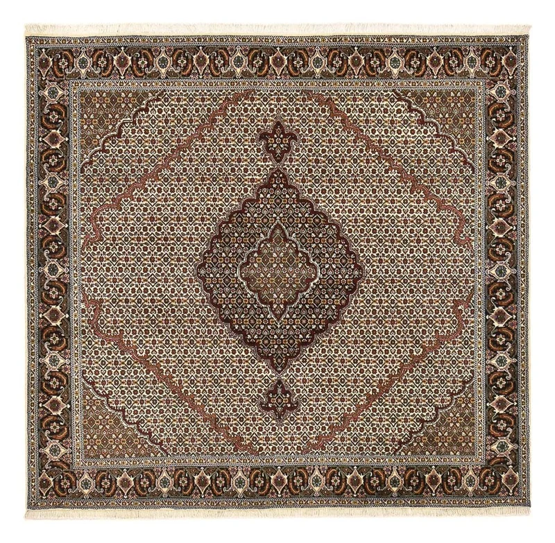 Täbriz - 40 Raj Teppich 200x200cm - Perserteppich
