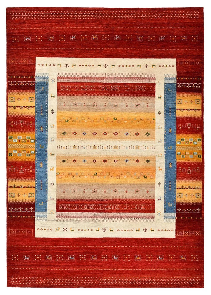 Gabbeh Teppich - Loribaft Indus - 173 x 244 cm - mehrfarbig