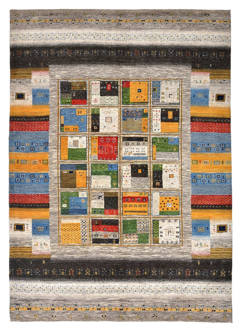 Gabbeh Teppich - Loribaft Indus - 174 x 241 cm - mehrfarbig