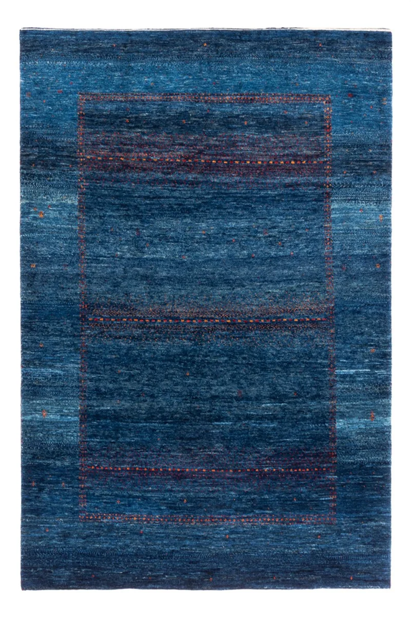 Gabbeh Teppich - Loribaft Perser - 128 x 190 cm - blau