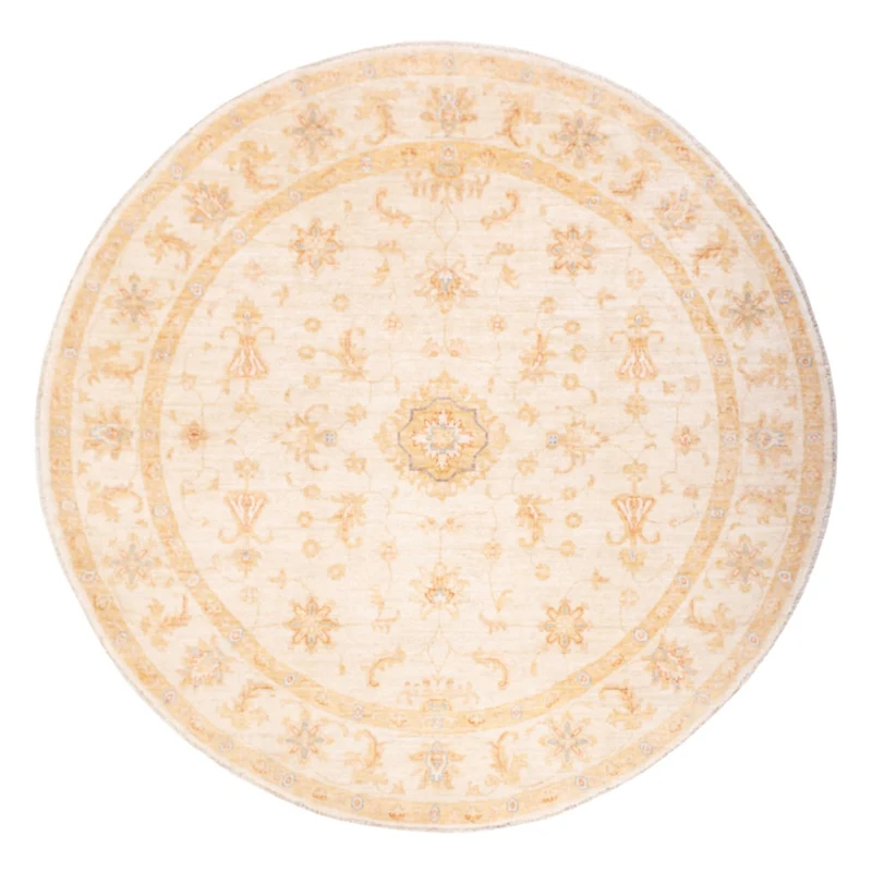 Ziegler Teppich rund - 200 x 202 cm - beige