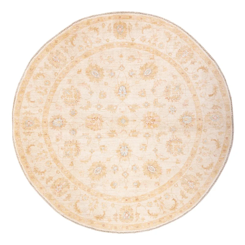Ziegler Teppich rund - 199 x 200 cm - beige