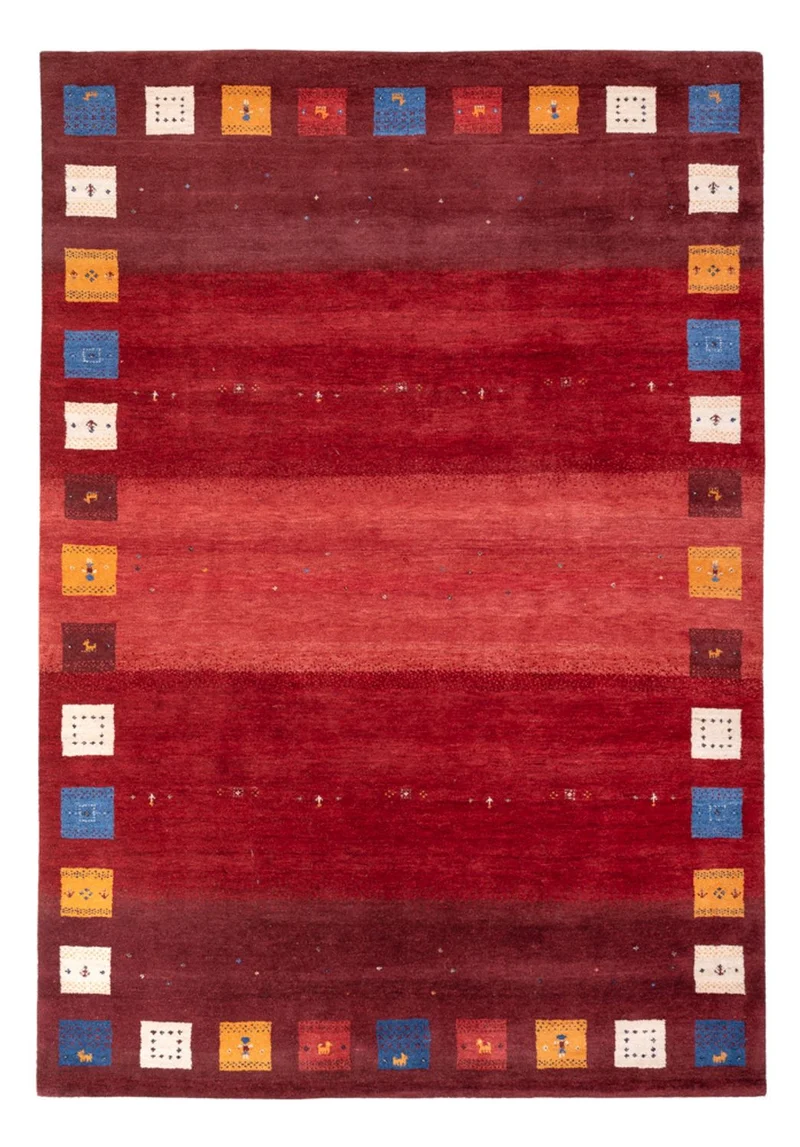 Gabbeh Teppich - Loribaft Indus - 170 x 245 cm - rot