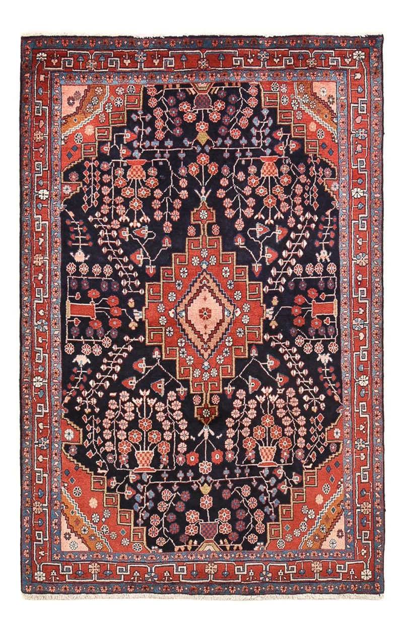 Perserteppich - Nomadic - 137 x 208 cm - dunkelblau