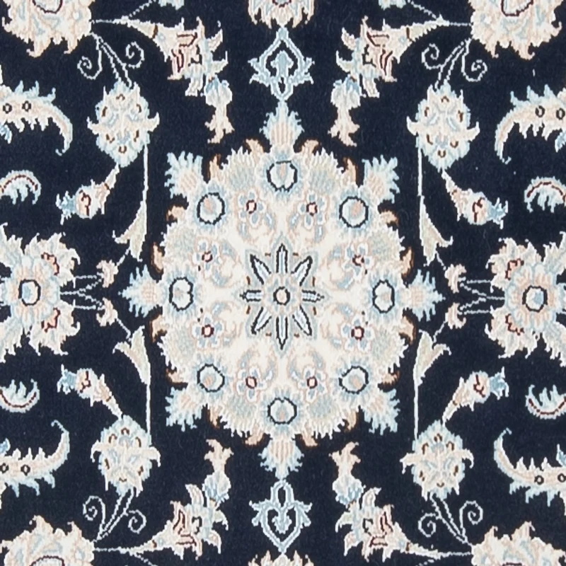 Läufer Perser - Nain - Premium - 80 x 302 cm - dunkelblau