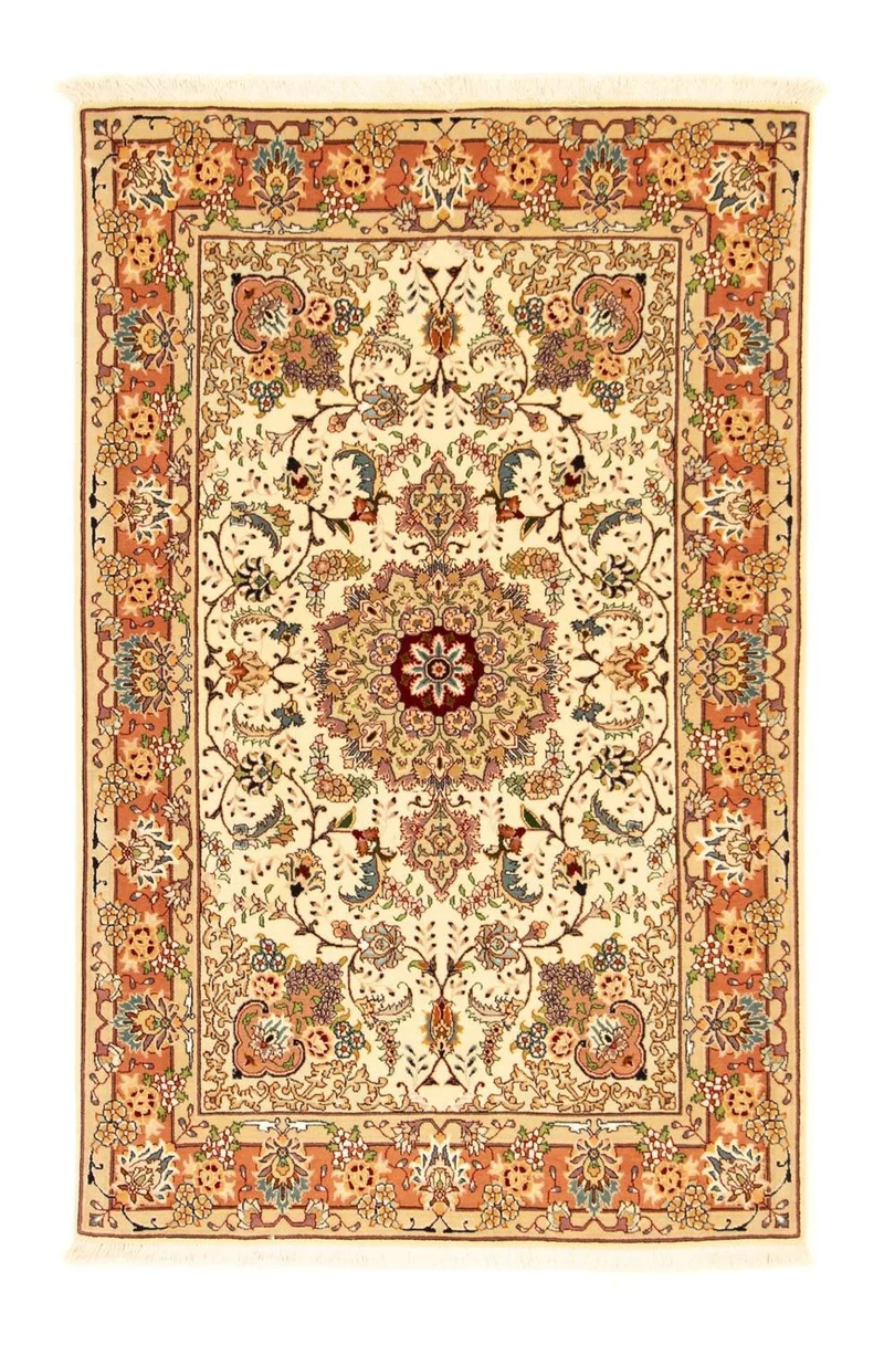 Täbriz - 50 Raj Teppich 103x154cm - Perserteppich