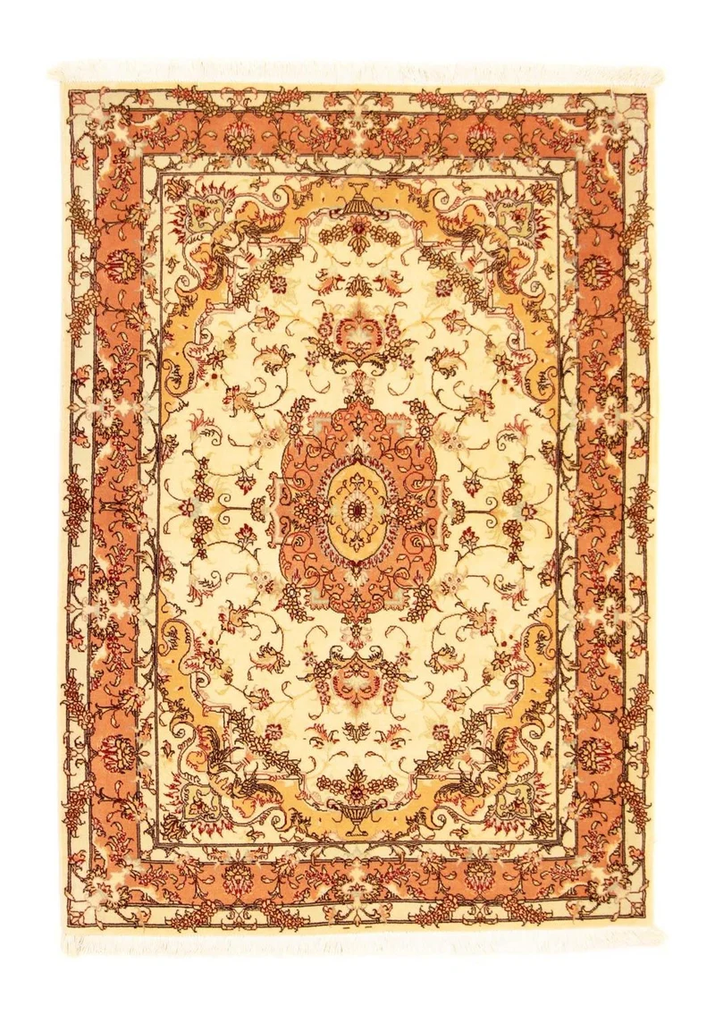 Täbriz - 50 Raj Teppich 104x147cm - Perserteppich