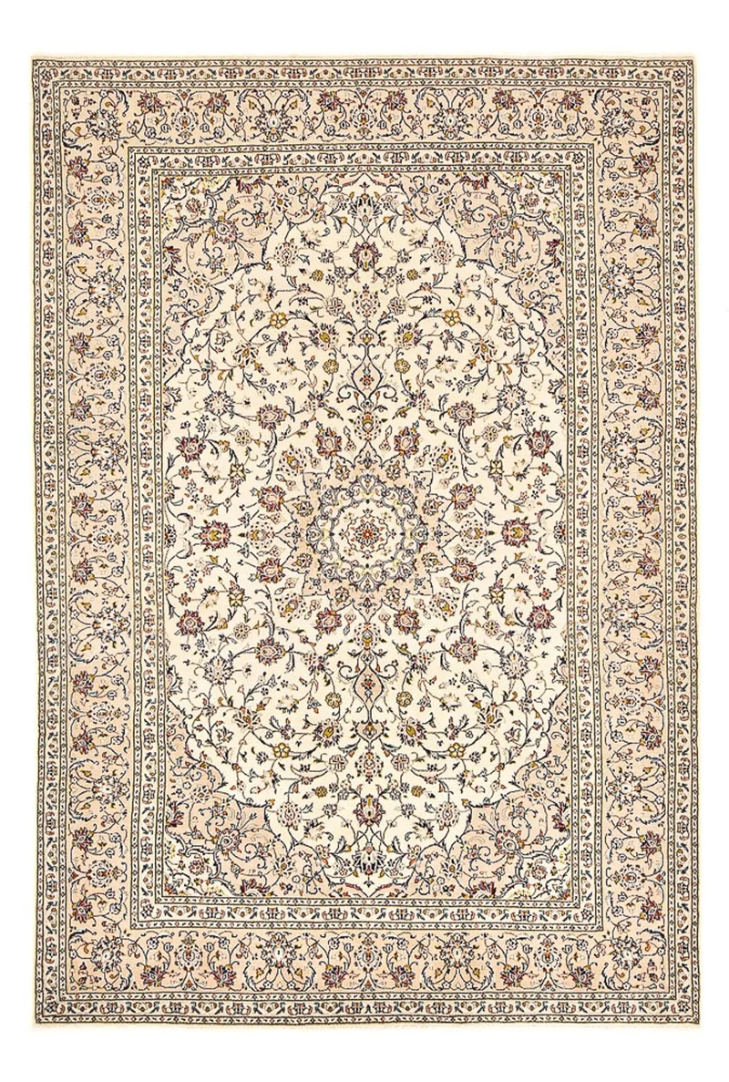 Perserteppich - Keshan - 200 x 300 cm - hellbeige
