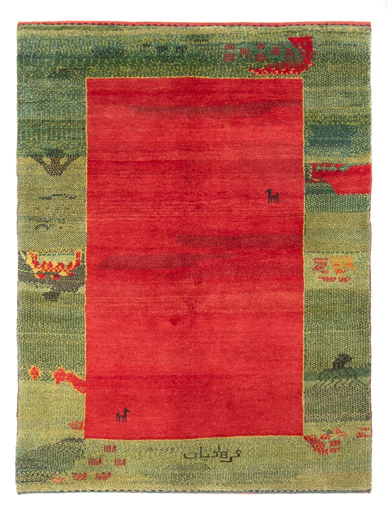 Gabbeh Persisch Teppich 152x198cm - Perserteppich Wollteppich