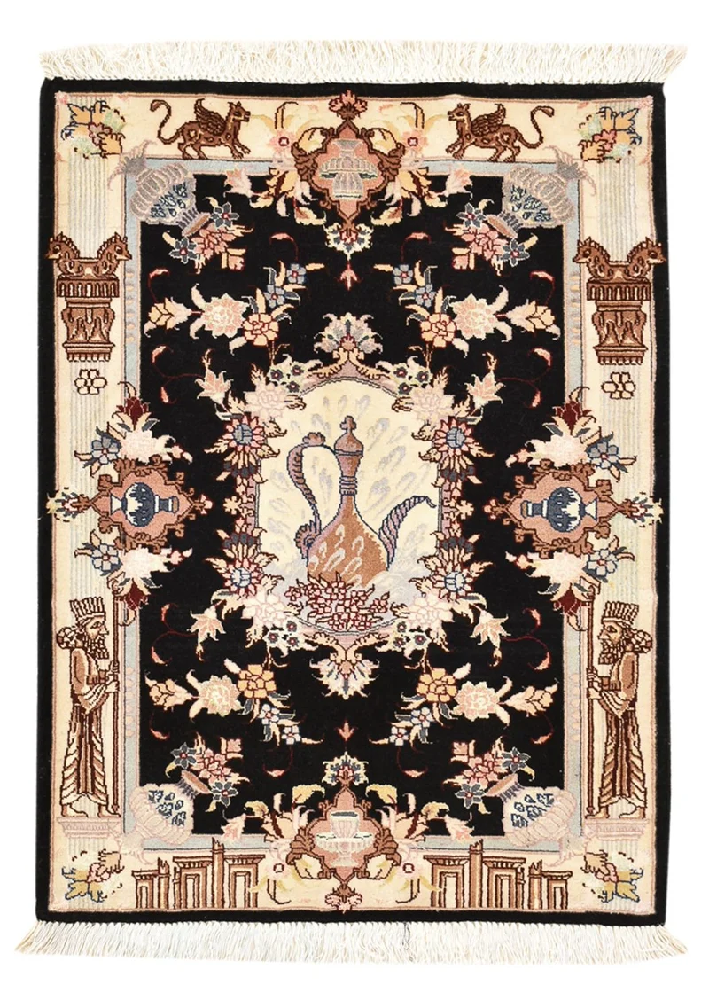 Täbriz - 50 Raj Teppich 60x90cm - Perserteppich
