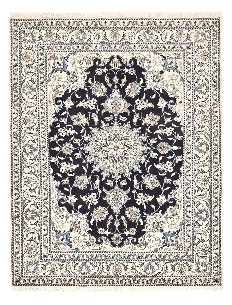 Perserteppich - Nain - 150 x 203 cm - dunkelblau