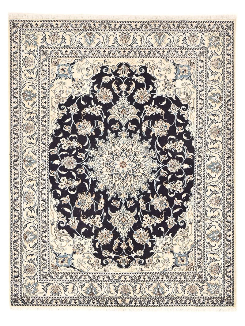Perserteppich - Nain - 150 x 203 cm - dunkelblau