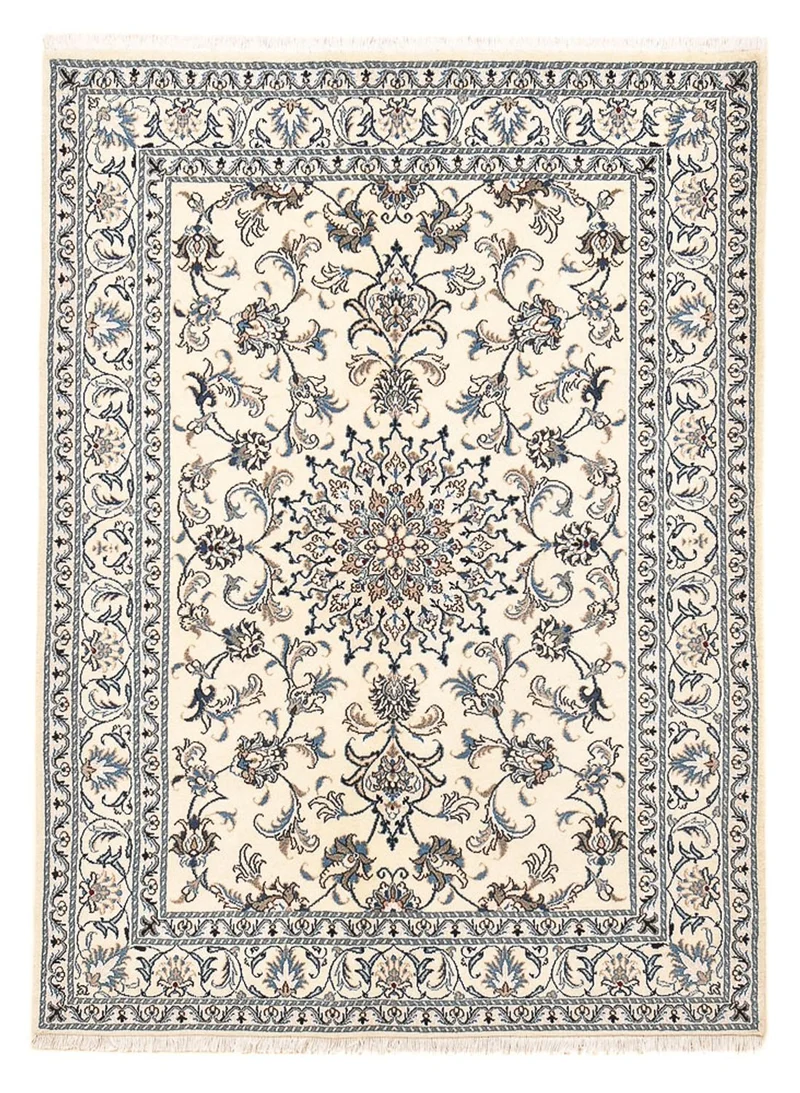 Perserteppich - Nain - 150 x 195 cm - hellbeige