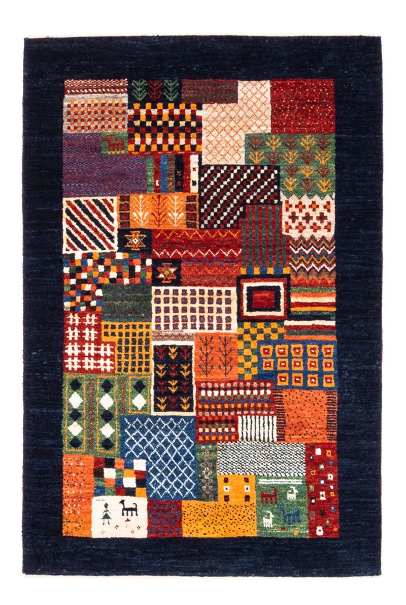 Gabbeh Teppich - Loribaft Perser - Royal - 84 x 123 cm - mehrfarbig