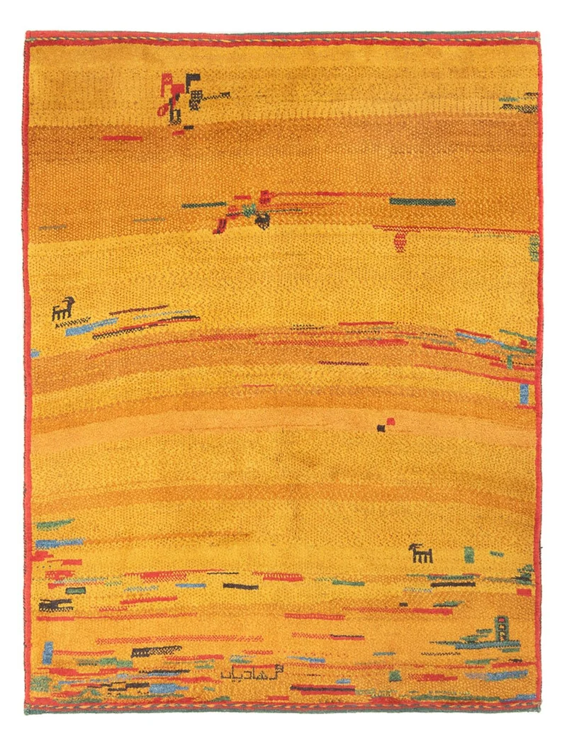 Gabbeh Teppich - Perser - 140 x 185 cm - mehrfarbig