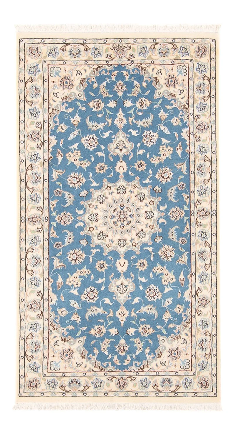 Perserteppich - Nain - Premium - 76 x 138 cm - hellblau