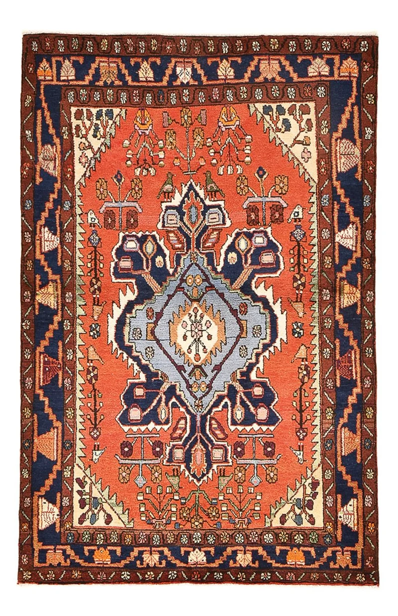 Perserteppich - Nomadic - 136 x 207 cm - rot