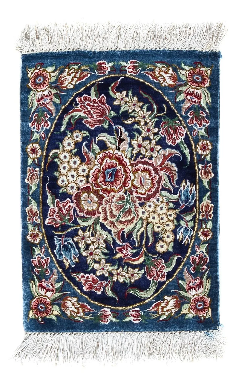 Ghom - Seide Teppich 28x40cm - Perserteppich