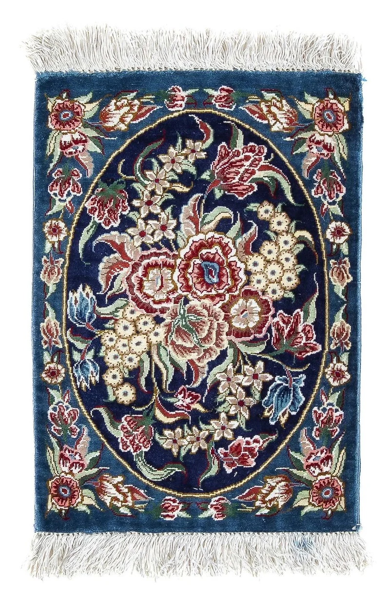 Ghom - Seide Teppich 28x40cm - Perserteppich
