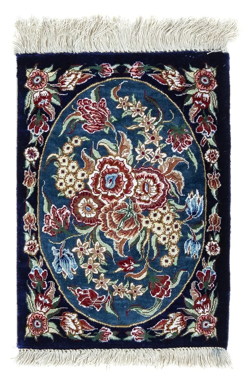 Ghom - Seide Teppich 28x40cm - Perserteppich