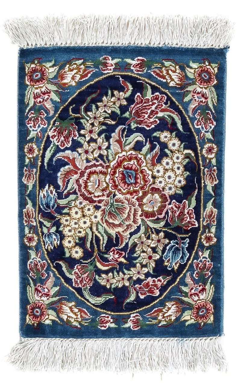 Ghom - Seide Teppich 28x40cm - Perserteppich