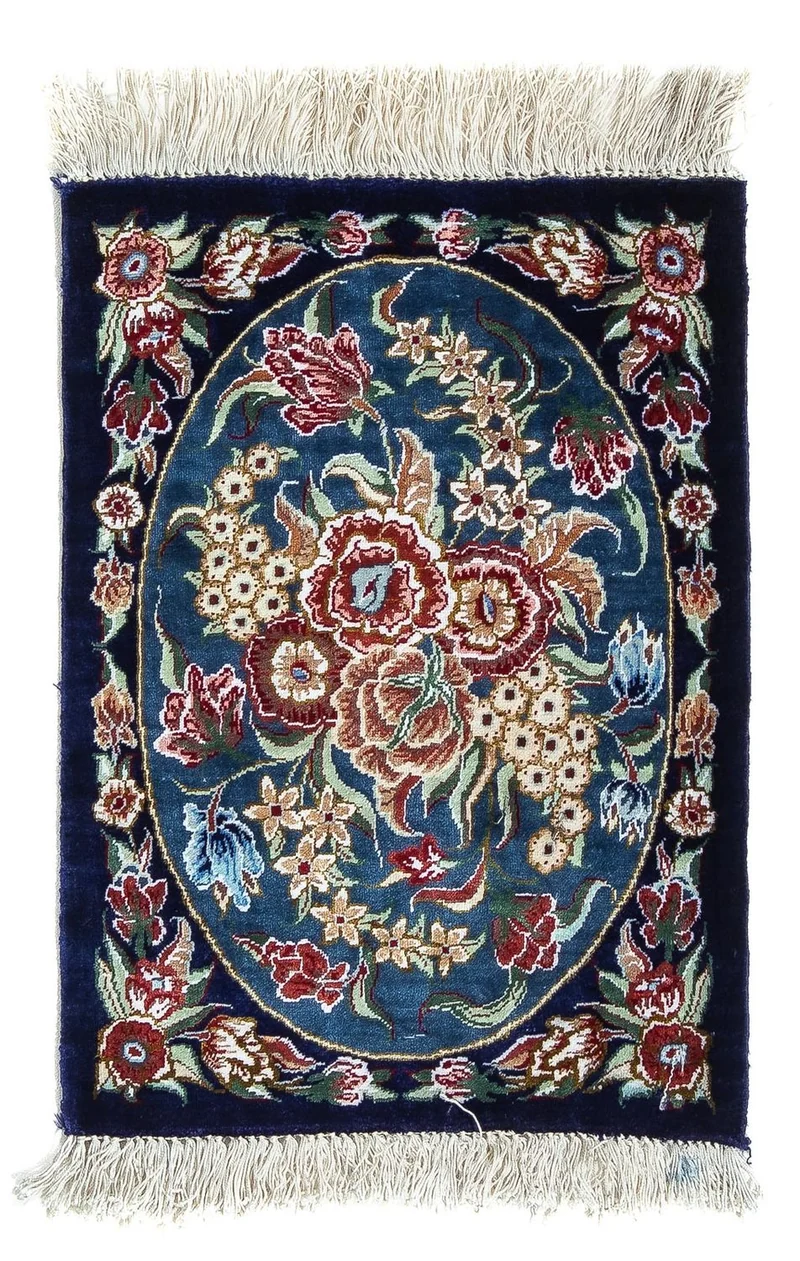 Ghom - Seide Teppich 28x40cm - Perserteppich