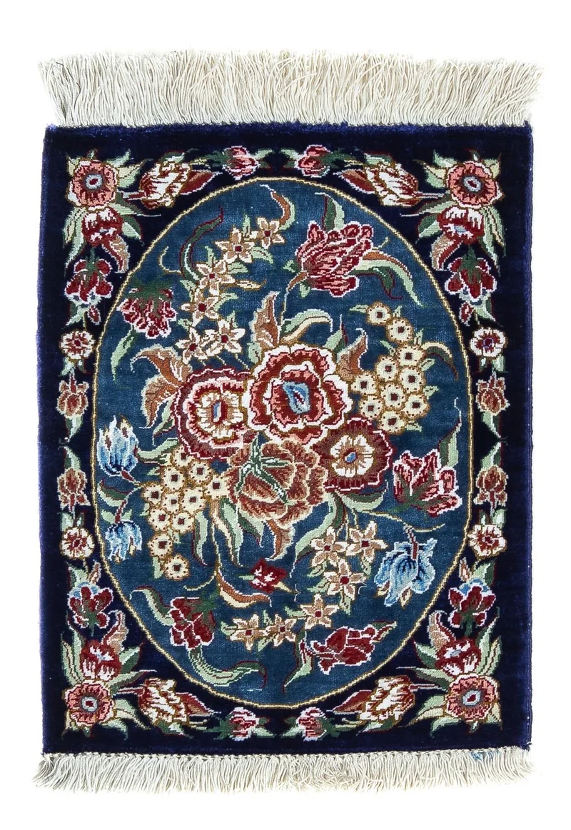 Ghom - Seide Teppich 28x40cm - Perserteppich