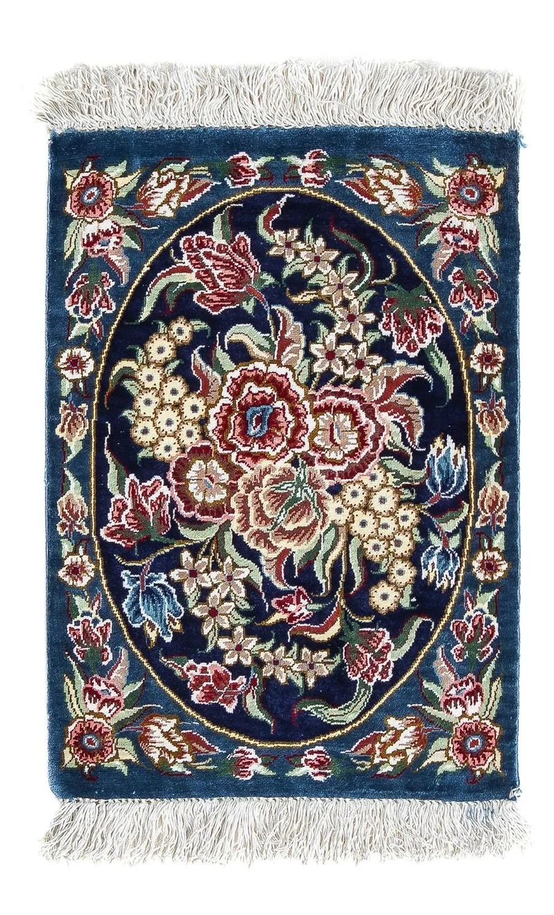 Ghom - Seide Teppich 28x40cm - Perserteppich