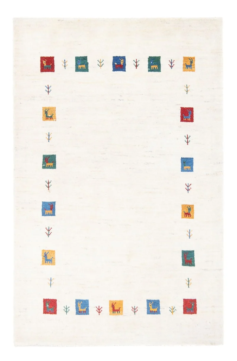 Gabbeh Persisch Teppich 100x151cm - Perserteppich Wollteppich