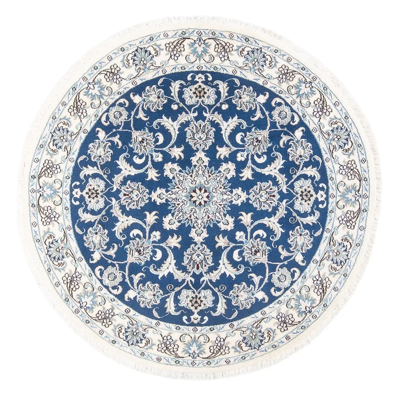 Perserteppich - Nain rund - 150 x 150 cm - blau