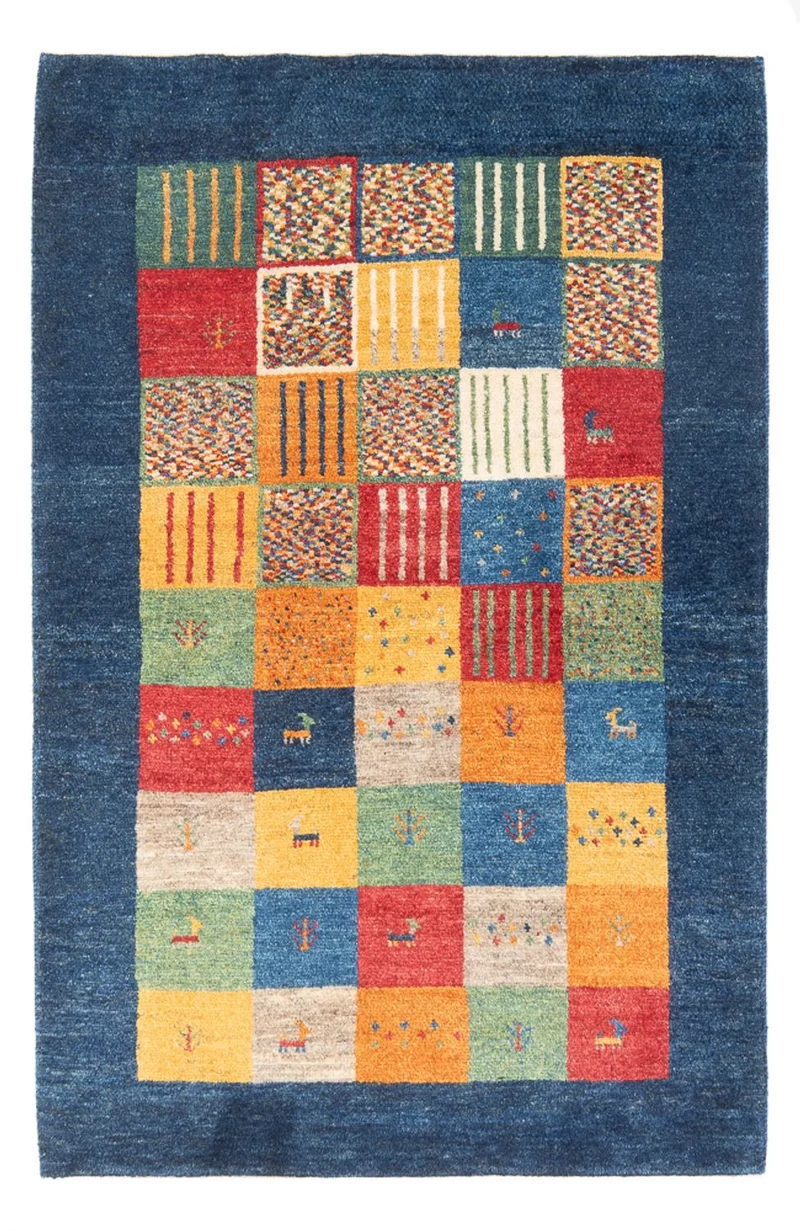 Gabbeh Persisch Teppich 101x146cm - Perserteppich Wollteppich