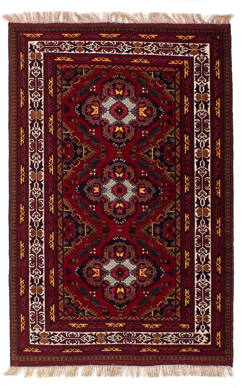 Afghan Teppich 93x145cm - Orientteppich