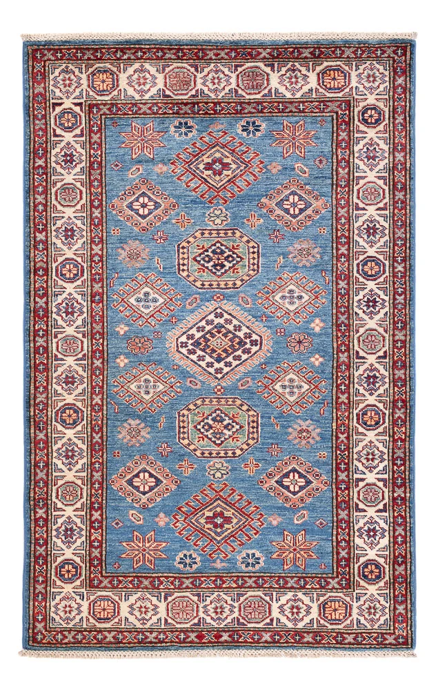 Ziegler Teppich - Kazak - 99 x 155 cm - blau