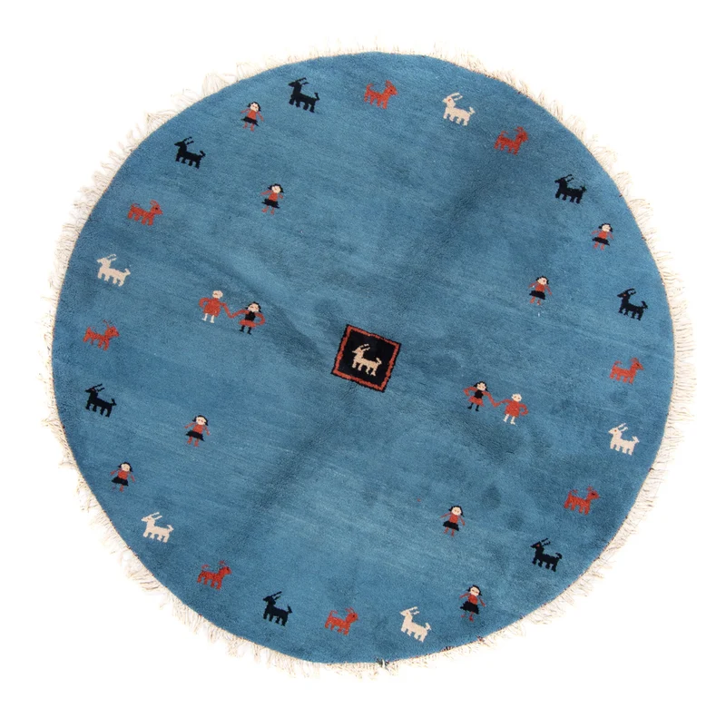 Gabbeh Teppich Indus 195x195cm - Wollteppich