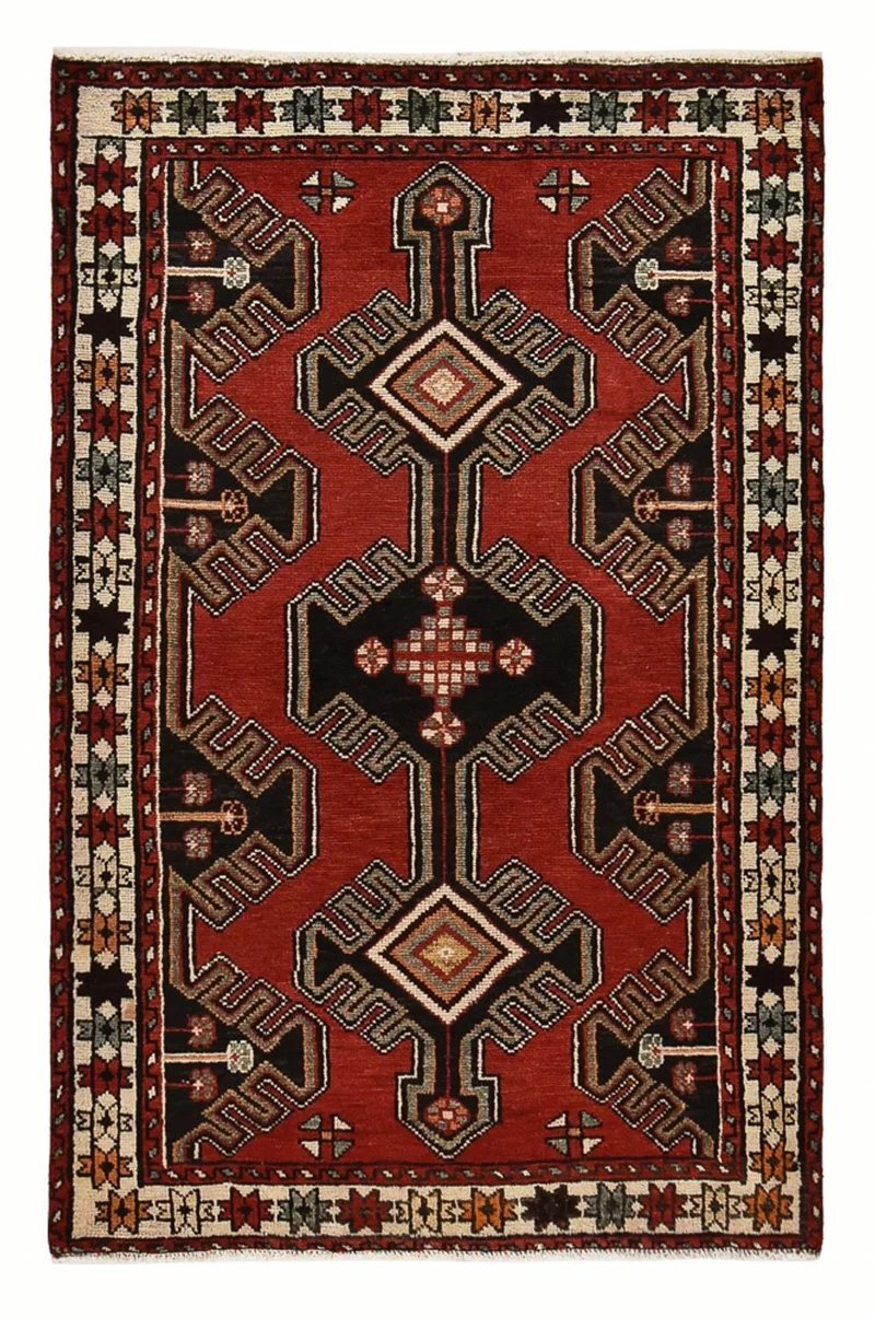 Perserteppich - Nomadic - 100 x 153 cm - rot