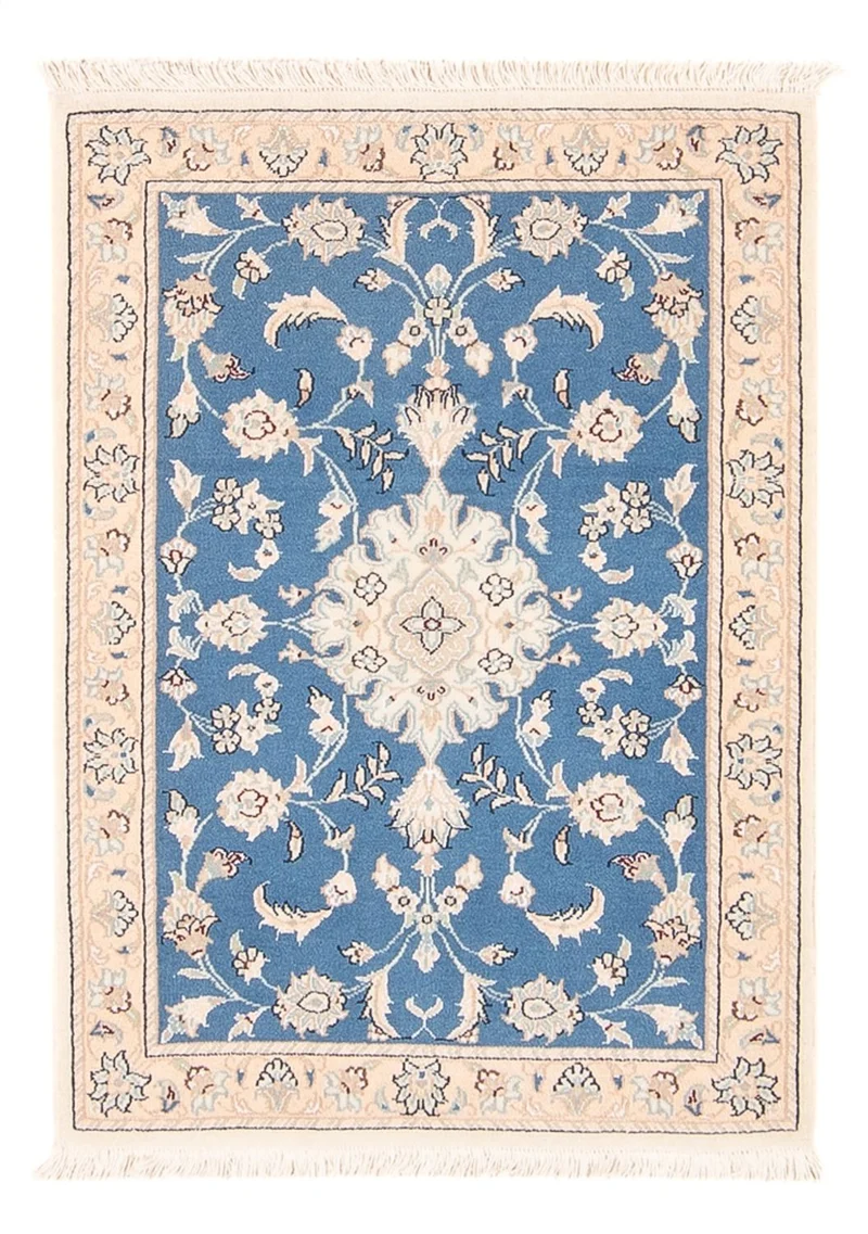 Perserteppich - Nain - 59 x 88 cm - blau