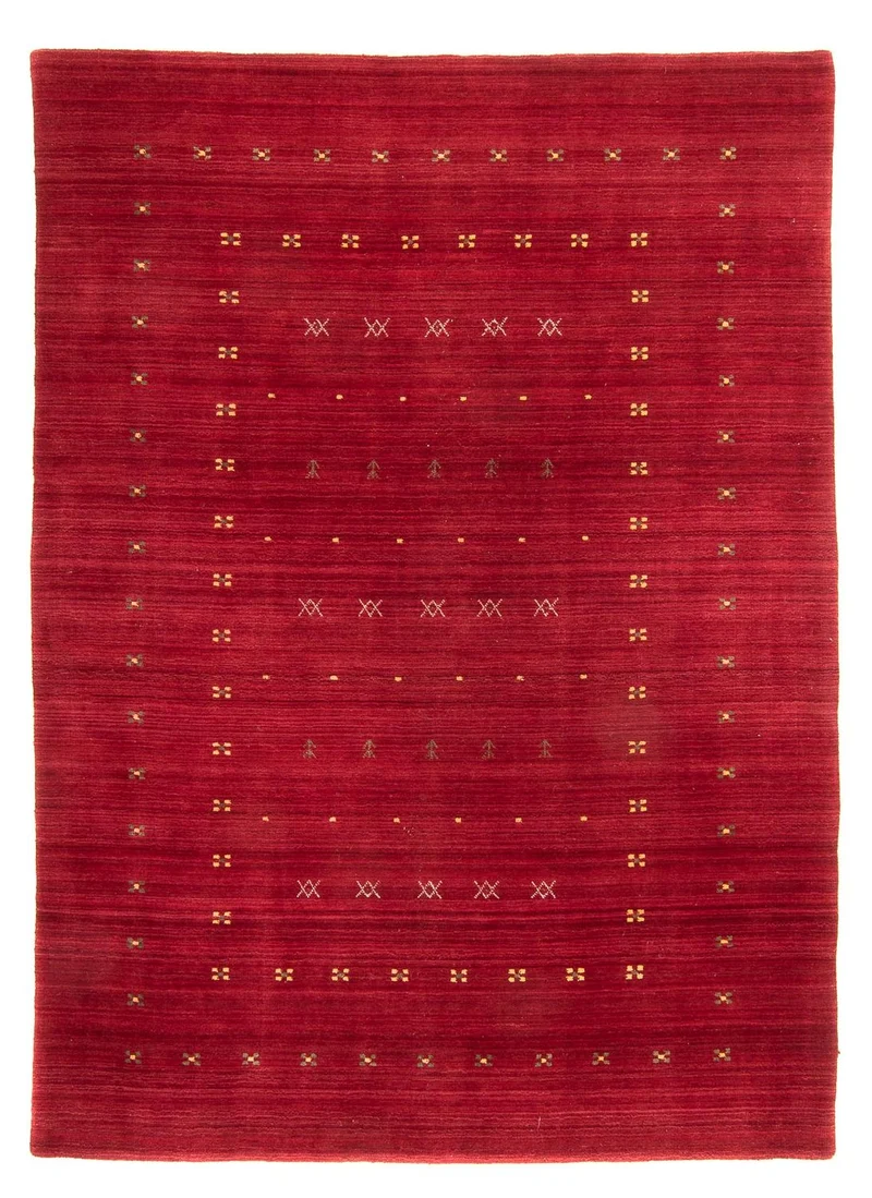 Gabbeh Teppich - Loribaft Softy 170 x 240 cm - dunkelrot
