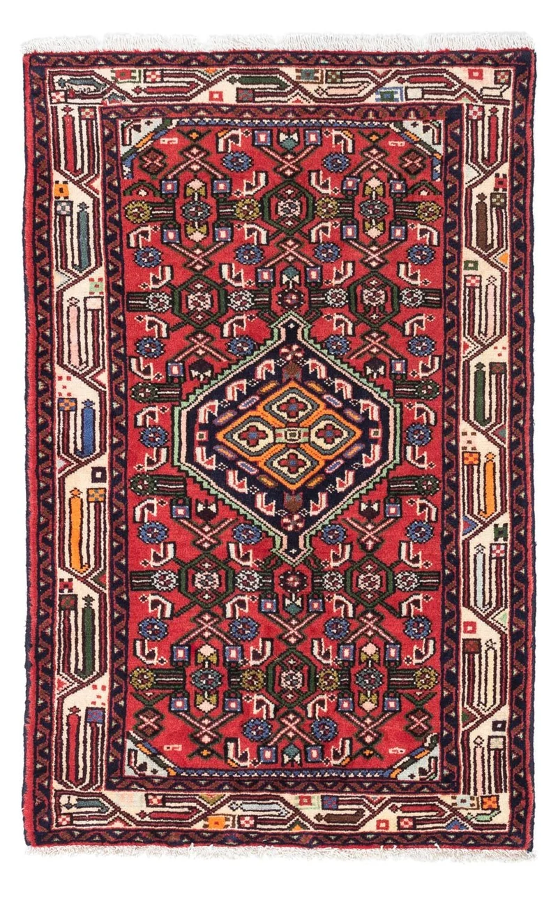 Perserteppich - Nomadic 80 x 125 cm - rot