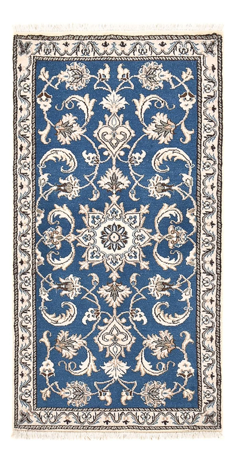 Perserteppich - Nain - 70 x 136 cm - blau